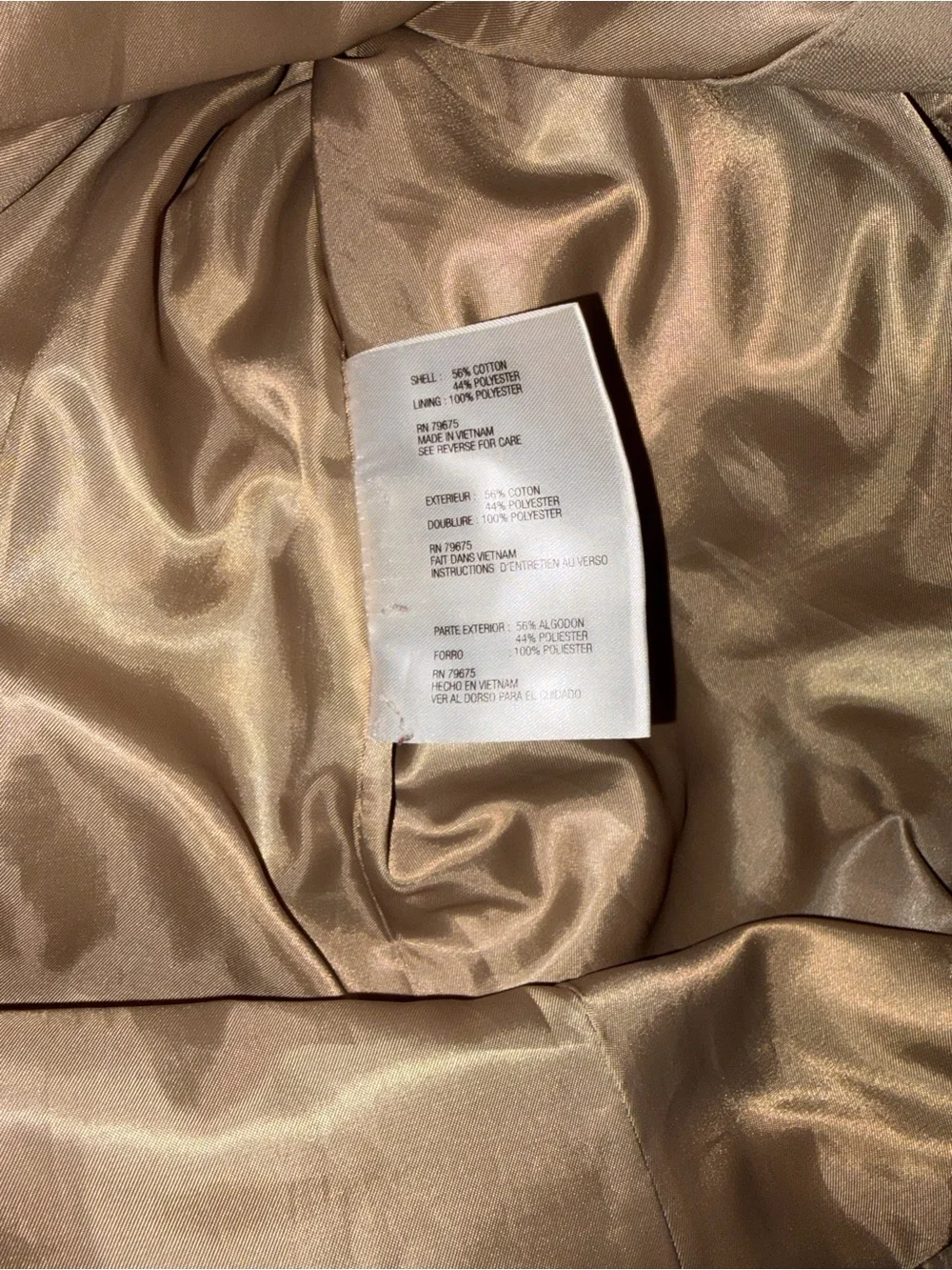Michael Kors Beige Trench Coat with Belt